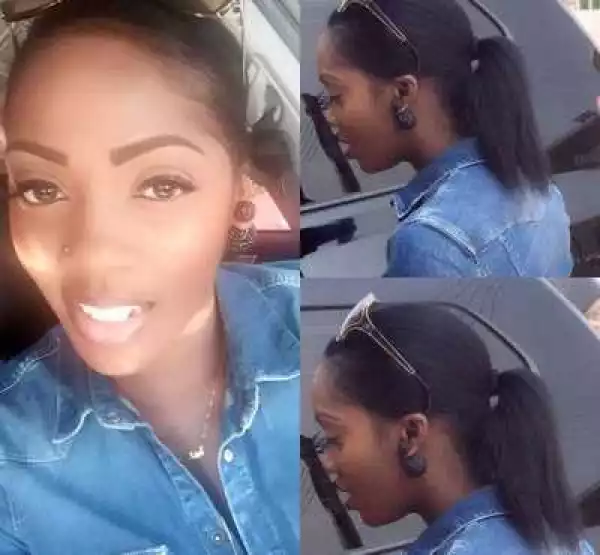 Tiwa Savage Takes Off Her Weave & Rocks Natural Hair With Denim On Denim Outfit … Yea Or Nay?